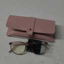 miyya Blue Light Blocking Glasses Women, Fashion Round Transparent Anti Blue Light Glasses with Anti Eyestrain & UV Glare (*Flesh Pink)