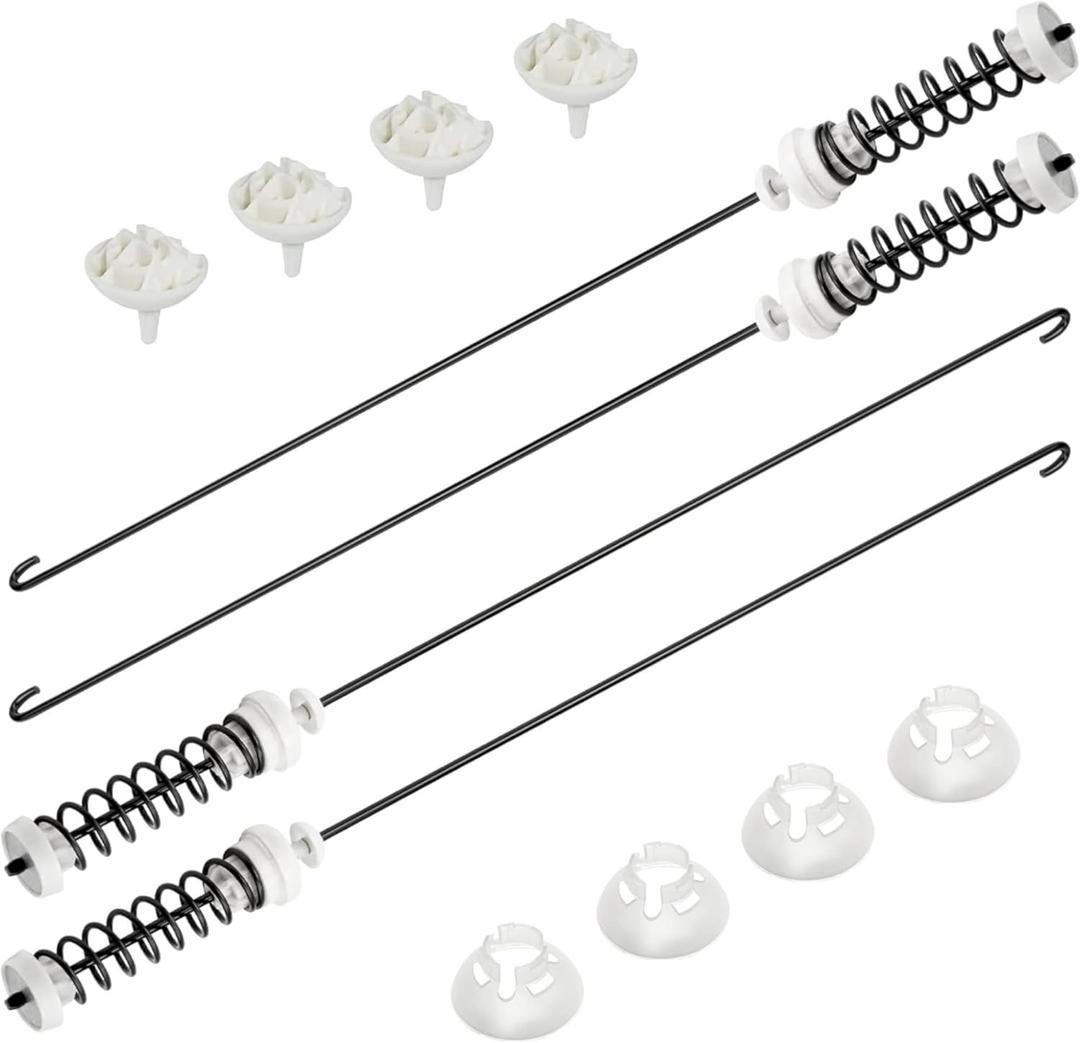 Suspension Rod Kit Replacement For Kenmore 110.20022010 110.20022011 110.20022012 110.20022013 110.20022014 110.20222510 110.20222511 110.21102010 110.21102011 110.21102012 110.21102013 Washer Etc