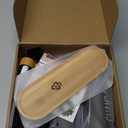 MOMEEMO Amber Shower Dispenser Set, Contains 3 Extra-Thick PET Plastic Bottles with Bamboo Pumps, Shampoo and Conditioner Dispenser for Shower, Perfect for Modern Bathroom Decor (Amber)