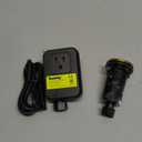 Garbage Disposal Air Switch Kit Sink Top Waste Disposal Long Stainless Steel Golden Polished On/ Off Air Button Food and Waste Disposals Part by Etoolcity, UL Listed LF40-C063