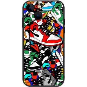 Compatible iPhone 14 Case for for Cool Boys Teen Girls, Basketball Shoes Sneaker Cute Aesthetic Color Ways Soft TPU Cute Funny Glossy Cover Graphics Sports Design