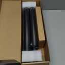 Industrial Stair Railing Metal Hand Rails for Indoor Stairs Wall Mount Staircase Handrails 1.5" Pipe Stair Handrail for Steps Black Aluminum Stairway Railing for Outdoor & Indoor Stairs 5ft (5 Feet - 1.5 Inch Tube Diameter)