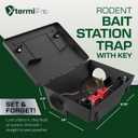 Large Rat & Mouse Bait Station - 6 Pack - Rat Bait Stations for Mice Outdoor/Indoor - Tamper Resistant - Child & Pet Safe Rodent Bait Station - Outside Traps - Bait Box Pest Control