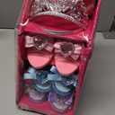 Girls Play Set! Princess Dress Up Shoes and Tiara (3 Pairs of Shoes + 1 Tiara) Role Play Collection Fashion Princess Shoe for Little Girls