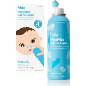 Frida Baby Saline Rinse for Toddler & Kids, Ages 2+, Sinus Rinse, Daily Use