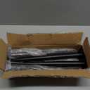 FIVEPEARS 4 PCS 16 Inch Heavy Duty Matte Black Metal Slant Angled Tapered Legs Set for Furniture, Mid Century Modern Style Feets for Coffee Table Couch Sofa Cabinet Chair Dresser Bed Desk Credenza