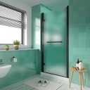 34–36 in. W x 72 in. H iHomare Frameless Pivot Shower Door, Frosted SGCCCertified Tempered Glass, Reversible Swing Shower Door with Handles, Easy to Clean