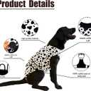 Recovery Suit for Dogs After Surgery, Dog Recovery Suit Female Male after Neutering, Dog Spay Surgical Recovery Suit Female Substitute Cone & E-Collar, Dog Onesie for Surgery Abdominal Wounds Bandages (XS, Cow)