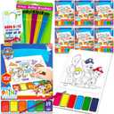 Paw Patrol Paint with Water Party Favors Set - Bundle with 6 Watercolor Painting Activity Books for Boys with Paintbrushes | Bulk Paw Patrol Party Supplies Arts and Crafts