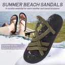 MEGNYA Women's Comfortable Walking Sandals with Arch Support, Athletic Hiking Sandals with Handmade Straps, Outdoor Soft Water Sandals for Beach Poolside Travel Camping (11, W14-taupe)