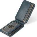 PASNEW Galaxy S25 Ultra Wallet Case Compatible with Magsafe Wireless Charging,Magnetic Card Holder Leather Shell for Samsung S25Ultra,Not for S Pen,6.9 inch,Blue