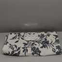 Black Shower Curtain Floral Cotton Linen Cottagecore Shower Curtain for Bathroom 72" W x 84" L