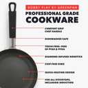 GreenPan x Bobby Flay 13 Piece Nonstick Cookware Pots and Pans Set, PFAS-Free Diamond Ceramic, Induction Suitable, Easy Clean Dishwasher & Oven Safe, Stay-Cool Silicone Handles, Glass Lids, Black