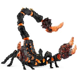 Schleich Eldrador Creatures - 8" Lava Scorpion Action Figure - Movable Scorpion Toy for Boys and Girls - Mythical Creature Figurine - Durable Fantasy Animal Beast Monster Toys for Kids Ages 7+ | 70142