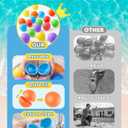 Reusable Water Balloons 18 Pcs, Quick-Fill Summer Water Toys for Pool Parties & Outdoor Beach Backyard Games, Durable Splash Balls for Kids