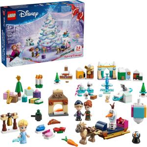 LEGO Disney Frozen Advent Calendar 2025 Kids Toy - Holiday Countdown Playset for Boys & Girls, Ages 5+ - Ana & Elsa Mini dolls & Buildable Surprises - Disney Princess Gift for Christmas - 43273
