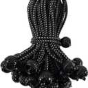 Bungee Cords with Small Balls 4 inch 40 Pack, UV Resistant and Light Duty, Hight Elastic