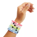 Zodaca 8 pack Silicone Beaded Bracelets - Cute Rubber Bracelets Set, Teen Girls, Women (2.6×0.3 in)