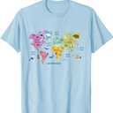 Countries Flags Girls, World maps Kids, World maps Boys. T-Shirt XS