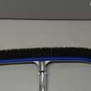 Pool Brush Head | 18" Heavy Duty Floor Brush | Stainless Steel Brush | Metal Pool Scrubber Brush | Wire Bristles & Aluminium Back for Sweep Calcium Buildup, Rust Stains on Concrete