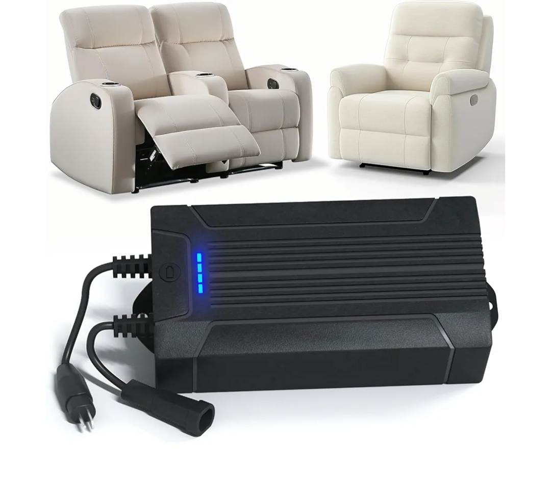 Lavolta Battery Pack for Reclining Furniture - Rechargeable Recliner Battery Pack - Universal 2-Pin Power Supply for Electric Recliners, Recliner Chair, Couch, Sofa (2200 mAh