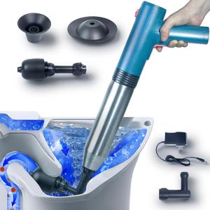 Electric Toilet Plunger, Drain Clog Remover, Air Plunger, Plungers for Bathroom Home Improvement  Powerful High-Pressure Toilet (Abs)
