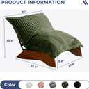 MAXYOYO Adjustable Living Room Chair, 3-Position Bean Bag Chair with Frame, Large