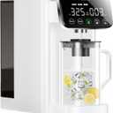 Stokk E1 Reverse Osmosis Water Filter Countertop, 5 Stage RO Water Filter System with Remineralization Glass Pitcher, NSF/ANSI 58&372, Portable No Installation Water Purifier for Home Office (White)