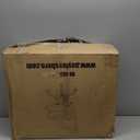 Modern Home Zuna Mid-Back Office Task Chair - Ergonomic Back Supporting Mesh Back Desk Chair (White/Orange)