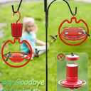 Ermete Hummingbird Feeder for Outdoors Hanging, Ant Proof Humming Birds Feeders for Outside, Hummingbird Gift for Children, Family and Friends