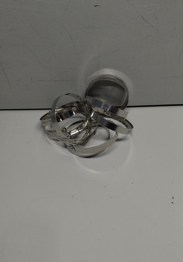 10 Pieces Hose Clamps, 304(75-90mm) 