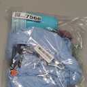 Gallety 7.2FT Baby Blue Round Backdrop Cover with Size Adjuster & 4 Metal Clips, Universal Fit for 5ft-7.2ft Circle Stand, Polyester Fabric Arch Cover for Wedding, Birthday Party, Photography Decor