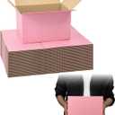 Pink Shipping Boxes 10x7x6 Inches, 30 Pack Mailer Boxes for Small Business, Corrugated Cardboard Boxes for Packaging, Shipping, Mailing