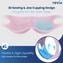 REVIX Wisdom Tooth Ice Pack Wrap with 3D Sewing Design Face Ice Wrap for Jaw, TMJ, Oral Discomfort, Teeth Removal and Dental Implants, Super Snug Fit with 4 Hot Cold Packs Reusable, Pink
