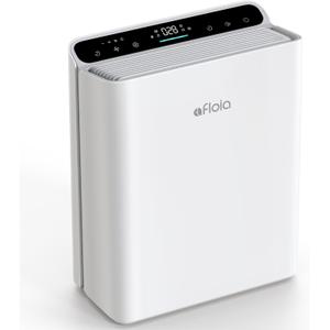 Air Purifier for Home Large Room Bedroom Up to 2000Ft with PM2.5 Display Air Quality Sensor&Smart Auto Mode, 3-Stage Filter Cleaner Odor Eliminator, Remove Pet Dander Pollen Allergy Dust Mold Smoke (White)