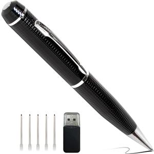 Security Camera, Hidden Spy Camera Pen, 1080P Hidden Camera Nanny Cam, Portable Mini Camera for Baby Pet Elderly Indoor/Outdoor Surveillance No WiFi Function