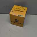 Vintage Glass Coasters, GOH DODD Set of 6 Crystal Coasters Tabletop Protection for Drinks, Home Decor, Kitchen, Living Room, Patio, Wedding, Party, Housewarming Gifts, Amber, Gold