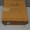 Scalloped Decorative Wooden Bowl 10 Inch Mango Wood Fruit & Serving Bowl Natural Grain Texture Ideal for Kitchen Counter Snacks Desserts Bread