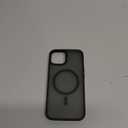 Miracase Magnetic for iPhone 14 Case 6.1 inch (Compatible with MagSafe)with 2X Screen Protectors Military-Grade Protection, Anti-Fingerprint Translucent Matte Phone Case Cover, Black