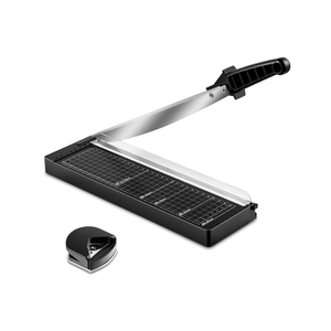 MAKEASY Paper Cutter 12 Inch, 8 Sheet Capacity, Heavy Duty Paper Cutter for Cardstock, Guillotine Paper Trimmer for Crafting, Classroom and Office
