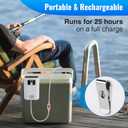 Feekoon Battery Powered Aquarium Air Pump Quiet, Portable Aerator Fish Tank Bubbler for 0-60 Gallon Live Bait Bucket Aerator with Accessories for Outdoor Fishing/Power Outages/Emergency