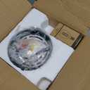 Mid Century Modern Globe Semi Flush Mount Ceiling Light Fixture, Frosted Glass with Black Finish, 1-Light Sphere Glass Pendant Lights for Aisle Porch Stairway Closet Kitchen Laundry Room(Bulb Incl.)