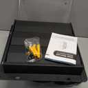 HG Power Upgraded 10 Inch Shutter Exhaust Fan, 647CFM Low Noise Shed Exhaust Fan with Mesh Screen for Basement, Gable, Chicken Coop Ventilation Use, Black