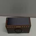 Retro Digital Alarm Clocks for Bedrooms with Large Numbers, Desk Clock with Wireless Charging Station, 7 Mood Lights, Dimmer, Snooze, 12/24H, Loud Alarm Clock for Heavy Sleepers Adults, Vintage Dcor (Blue)