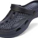 SOSOWHLTE Men's Women's Arch Support Clogs,Unisex Garden Shoes Comfortable Slip-on Outdoor Sandals Slippers for Beach Casual (10-10.5 Women/9-9.5 Men, Blue)