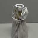 Gold Small Table Lamp, Cute Table Lamp, Pleated Table Lamp,Brass Gold Bedroom Lamps for Nightstand, Small Scalloped Lamp Shade Table Lamps for Small Spaces for Bedroom,Living Room