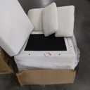 HONBAY Modular Sectional Sleeper Sofa with Pull Out Bed, U Shaped Sectional Couch with Storage Ottoman, Sleeper Sectional Couches for Living Room, Beige