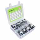 25 Values 180 Pieces, Aluminum Electrolytic Capacitor Kit, 1000uF 1500uF 2200uF 3300uF 4700uF 6800uF 10000uF, 10V 16V 25V 35V 50V, Large-Capacity Capacitors Assortment Set