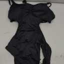 Tempt Me Women's Cutout One Piece Swimsuits High Cut Monokini Scoop Neck Bathing Suit (Black, XS)