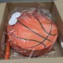 Capoda Basketball Piata Bundle with Blindfold Bat 13 x 13 x 3 Inch Basketball Theme Party Supplies for Adults Sports Birthday Gifts Party Decorations
